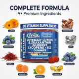 Clean Nutraceuticals Lutein Gummies on a wooden table