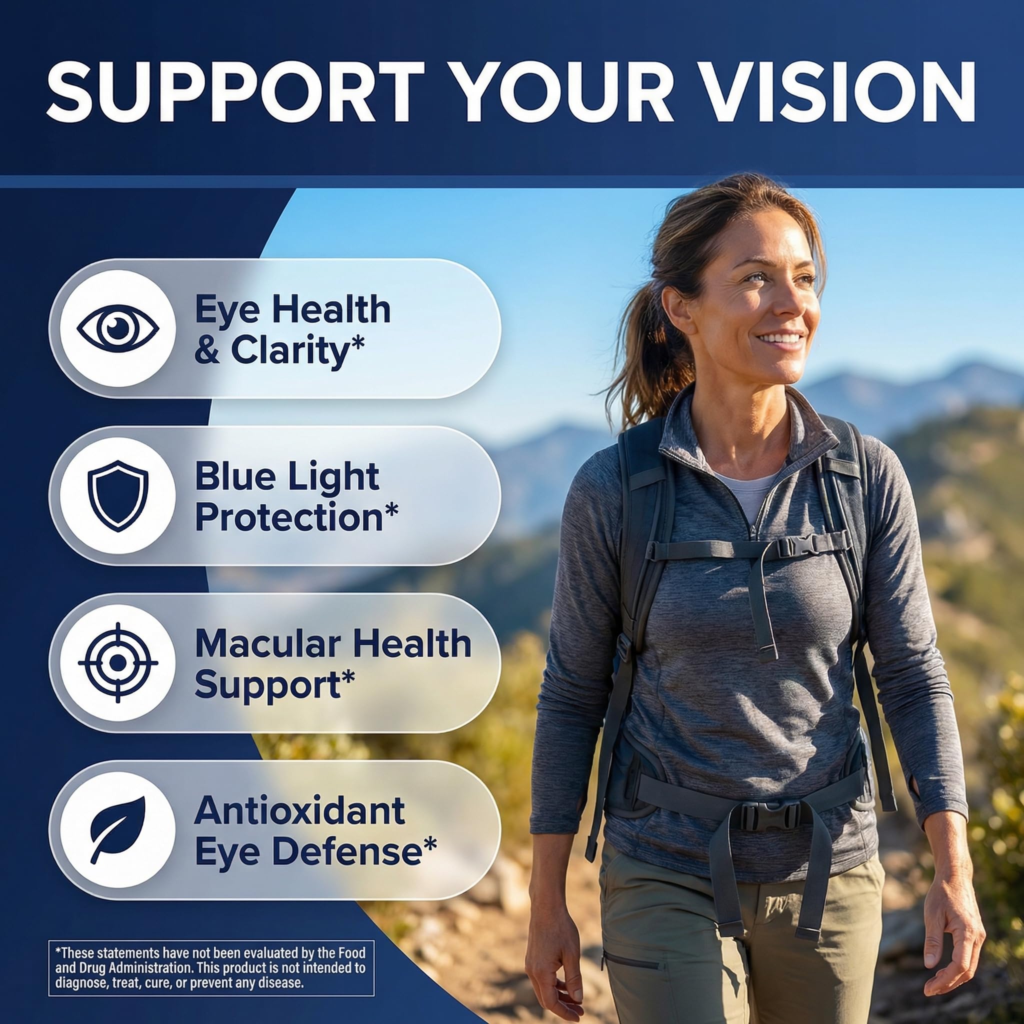 Clean Nutraceuticals Lutein Gummies packaging with blueberry flavour