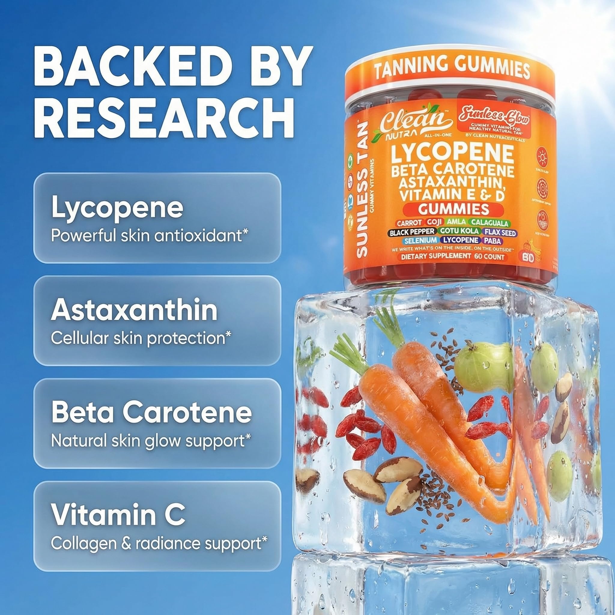 Clean Nutraceuticals Lycopene Gummies 170g gummy texture