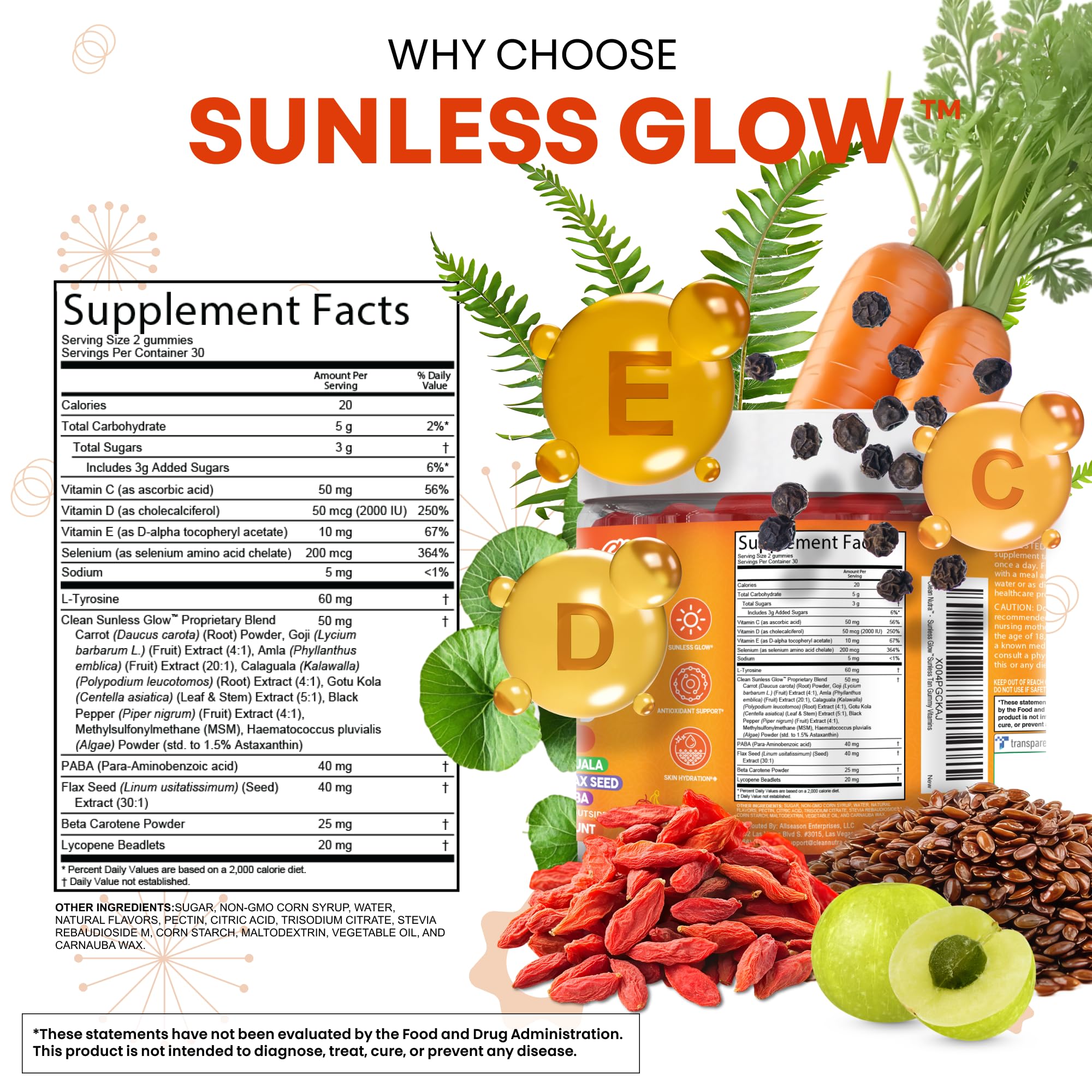 Clean Nutraceuticals Lycopene Gummies 170g serving suggestion