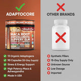 Clean Nutraceuticals Maca Root Capsules with measuring spoon