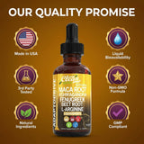 Clean Nutraceuticals Maca Root Drops 45g packaging details