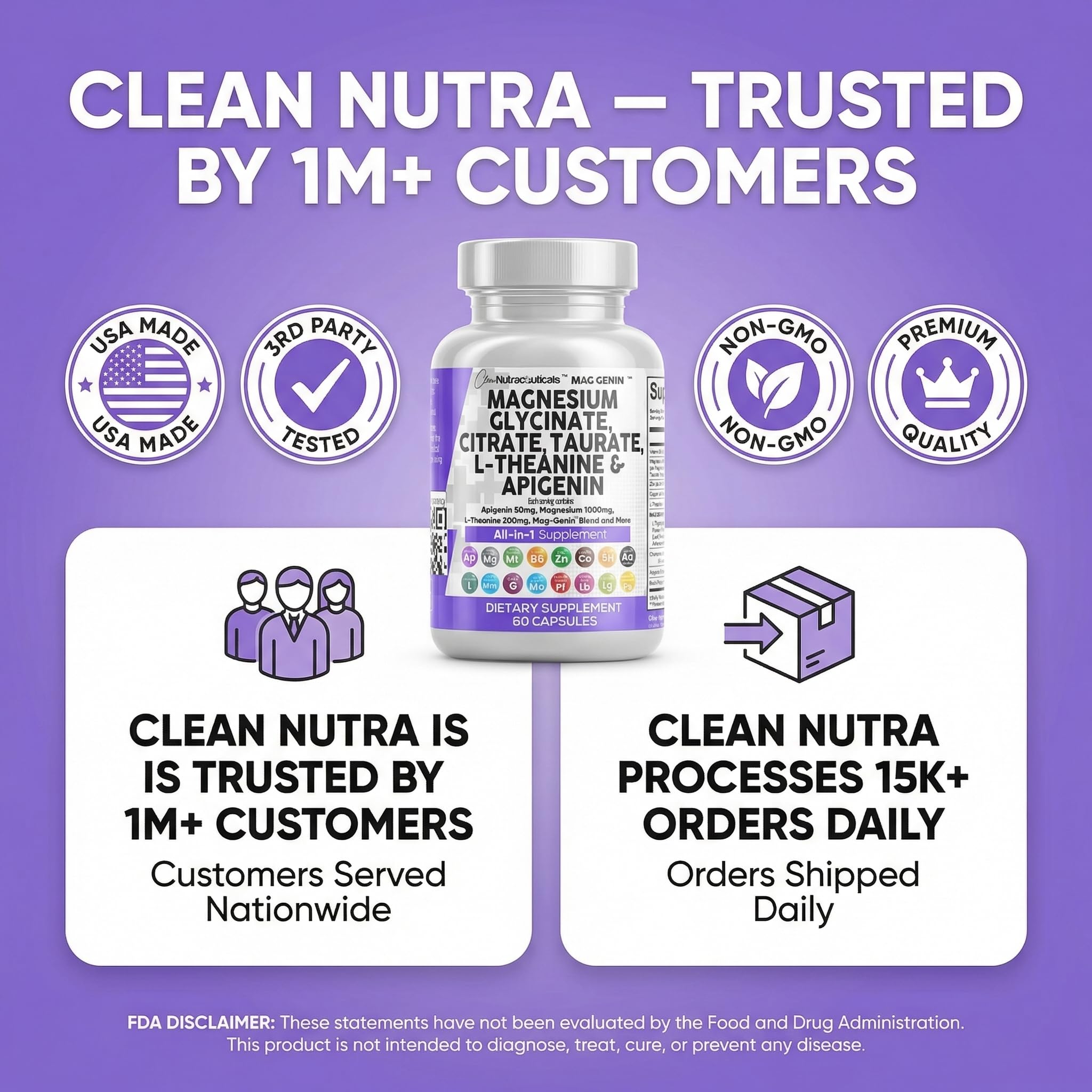 Clean Nutraceuticals Mag Genin Magnesium Complex product on a table