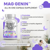 Clean Nutraceuticals Mag Genin Magnesium Complex with measuring spoon