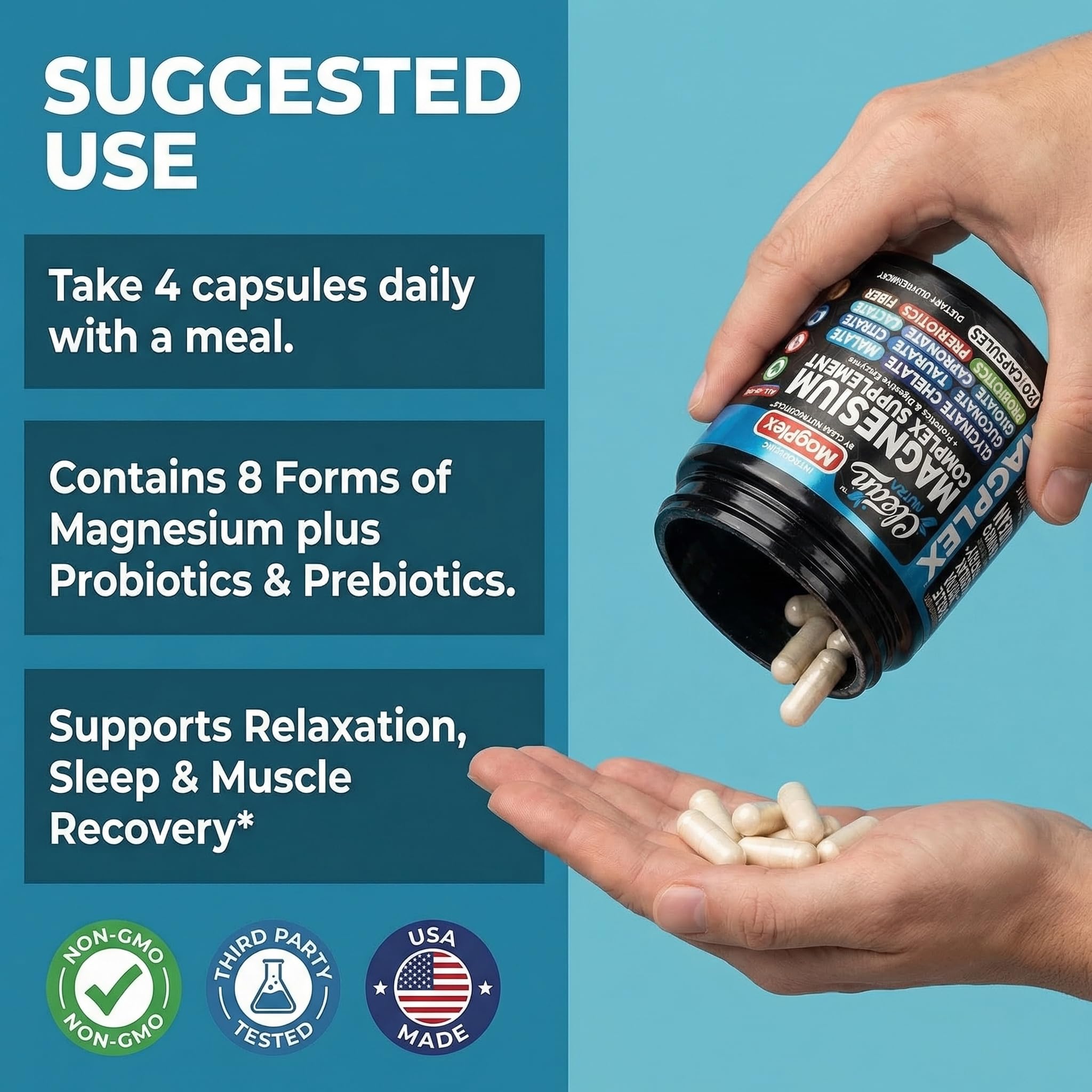 Clean Nutraceuticals Magnesium Glycinate Complex 1000mg packaging
