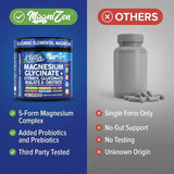 Clean Nutraceuticals Magnesium Glycinate Complex with measuring spoon