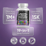 Clean Nutraceuticals Melatonin 10mg Valerian Root Capsules with a glass of water