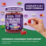 Clean Nutraceuticals Melatonin Gummies 10mg back view packaging