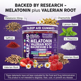 Clean Nutraceuticals Melatonin Gummies 10mg raspberry flavour gummies