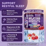 Clean Nutraceuticals Melatonin Gummies 10mg side view with ingredients list