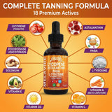 Clean Nutraceuticals MelaVibe Internal Tanning Drops ingredients list