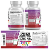 Clean Nutraceuticals Mellomood Saffron Supplement bottle side view