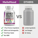 Clean Nutraceuticals Mellomood Saffron Supplement capsules in a bowl