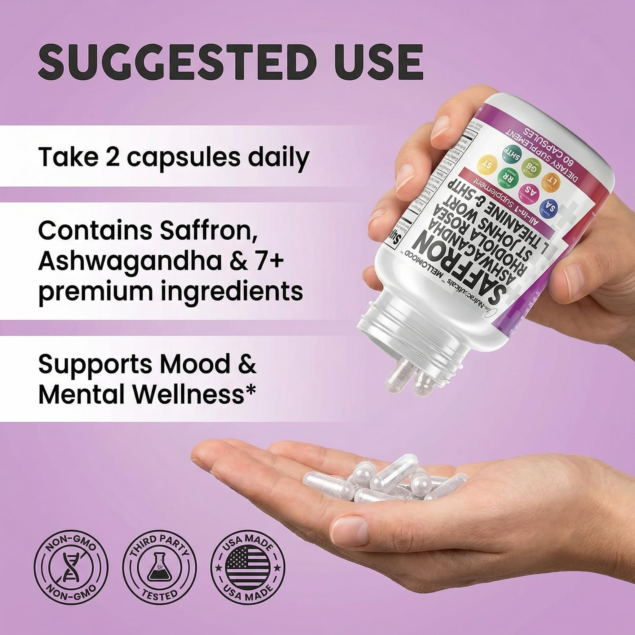 Clean Nutraceuticals Mellomood Saffron Supplement packaging