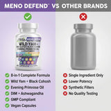 Clean Nutraceuticals Meno Defend Black Cohosh Supplement with a measuring spoon