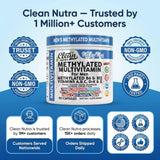 Clean Nutraceuticals MethylMan Men's Multivitamin nutritional information