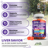 Clean Nutraceuticals Milk Thistle Gummies on a wooden table
