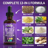 Clean Nutraceuticals Milk Thistle Liquid Supplement ingredients close-up
