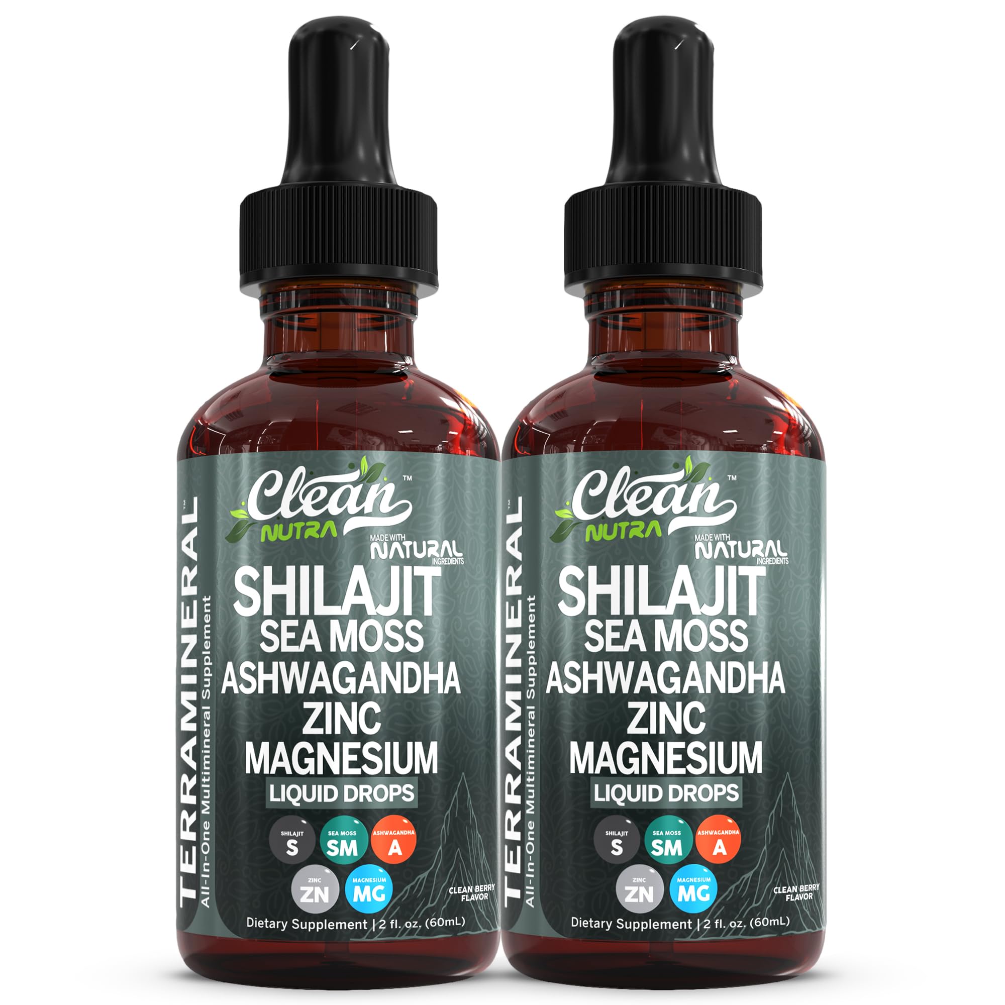 Clean Nutraceuticals Mineral Sea Moss Supplement front view