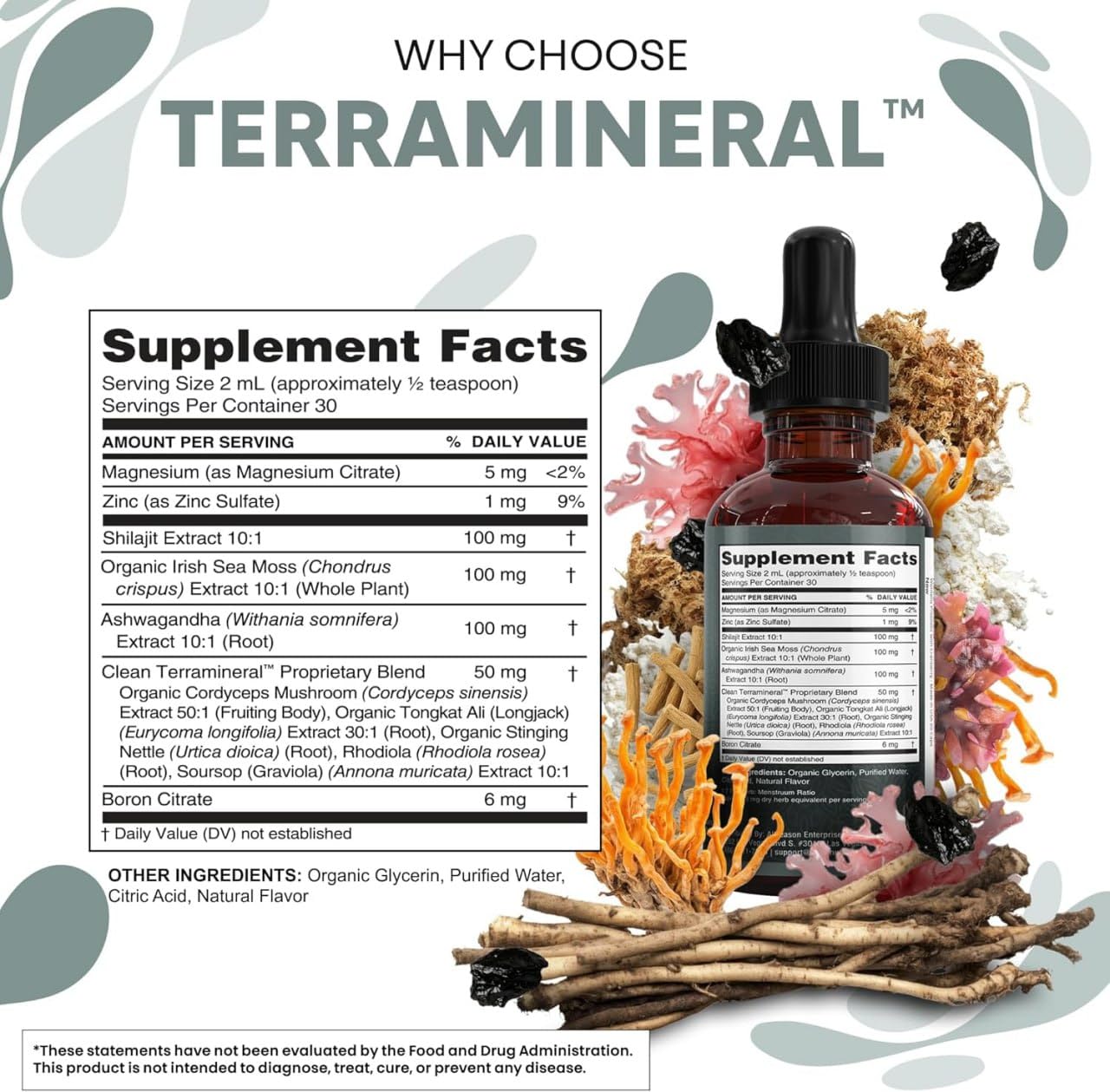Clean Nutraceuticals Mineral Sea Moss Supplement ingredients list