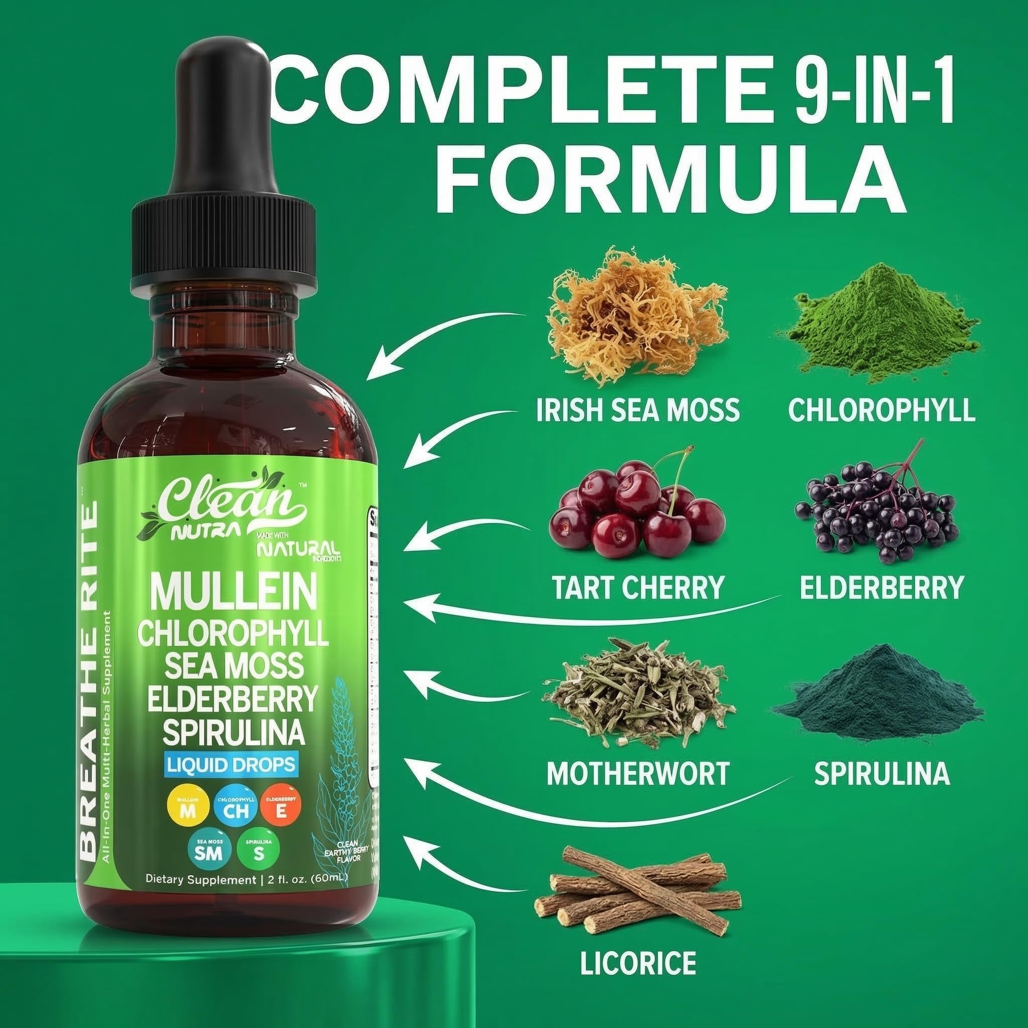 Clean Nutraceuticals Mullein Lung Support Tincture in lifestyle setting