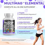 Clean Nutraceuticals MultiMag Magnesium Supplement 500mg nutritional information