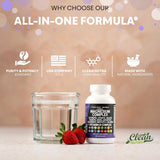 Clean Nutraceuticals MultiMag Magnesium Supplement 500mg on a wooden table