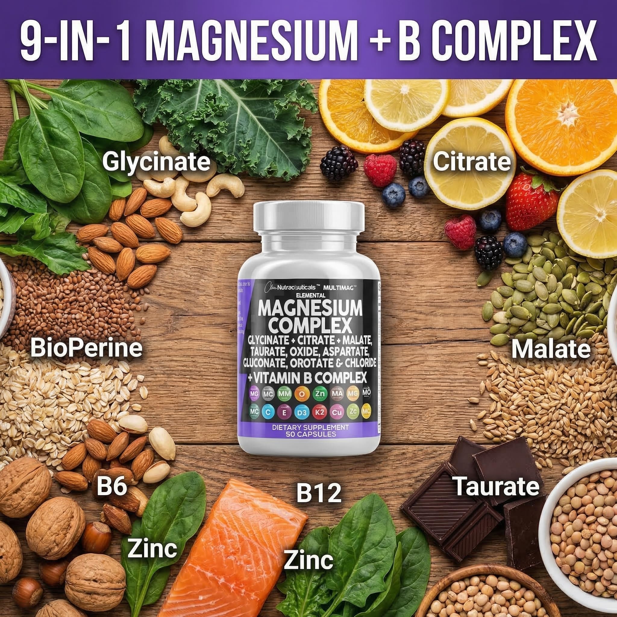 Clean Nutraceuticals MultiMag Magnesium Supplement capsules