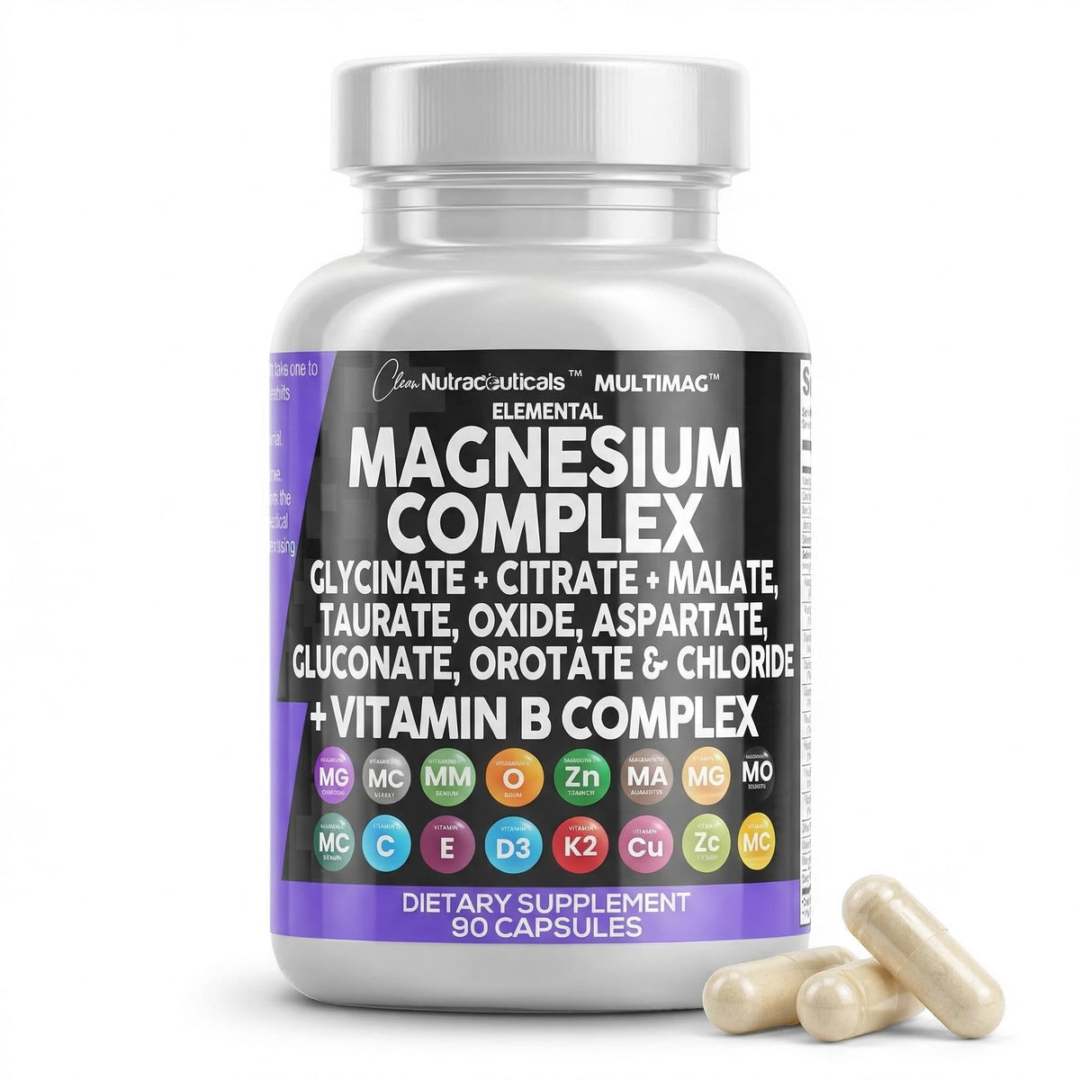 Clean Nutraceuticals MultiMag Magnesium Supplement front view