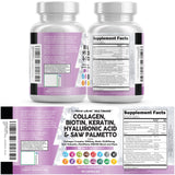 Clean Nutraceuticals MultiMane Collagen Complex 1000mg with measuring spoon