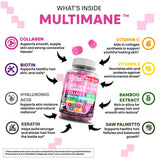 Clean Nutraceuticals Multimane Gummy Vitamins side view with nutritional information