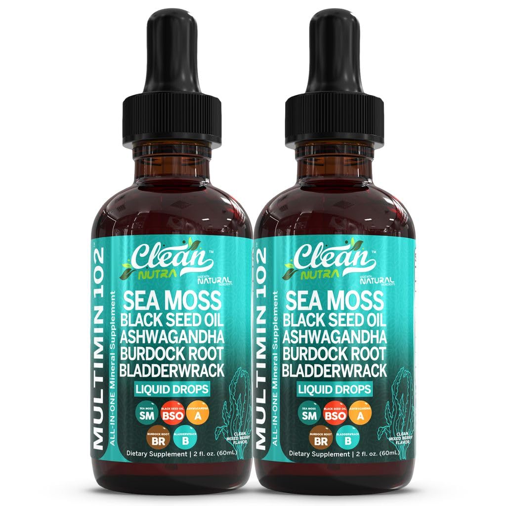 Clean Nutraceuticals MultiMin102 Organic Sea Moss Drops front view