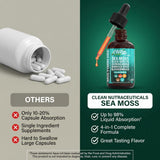 Clean Nutraceuticals MultiMin102 Organic Sea Moss Drops on a kitchen counter