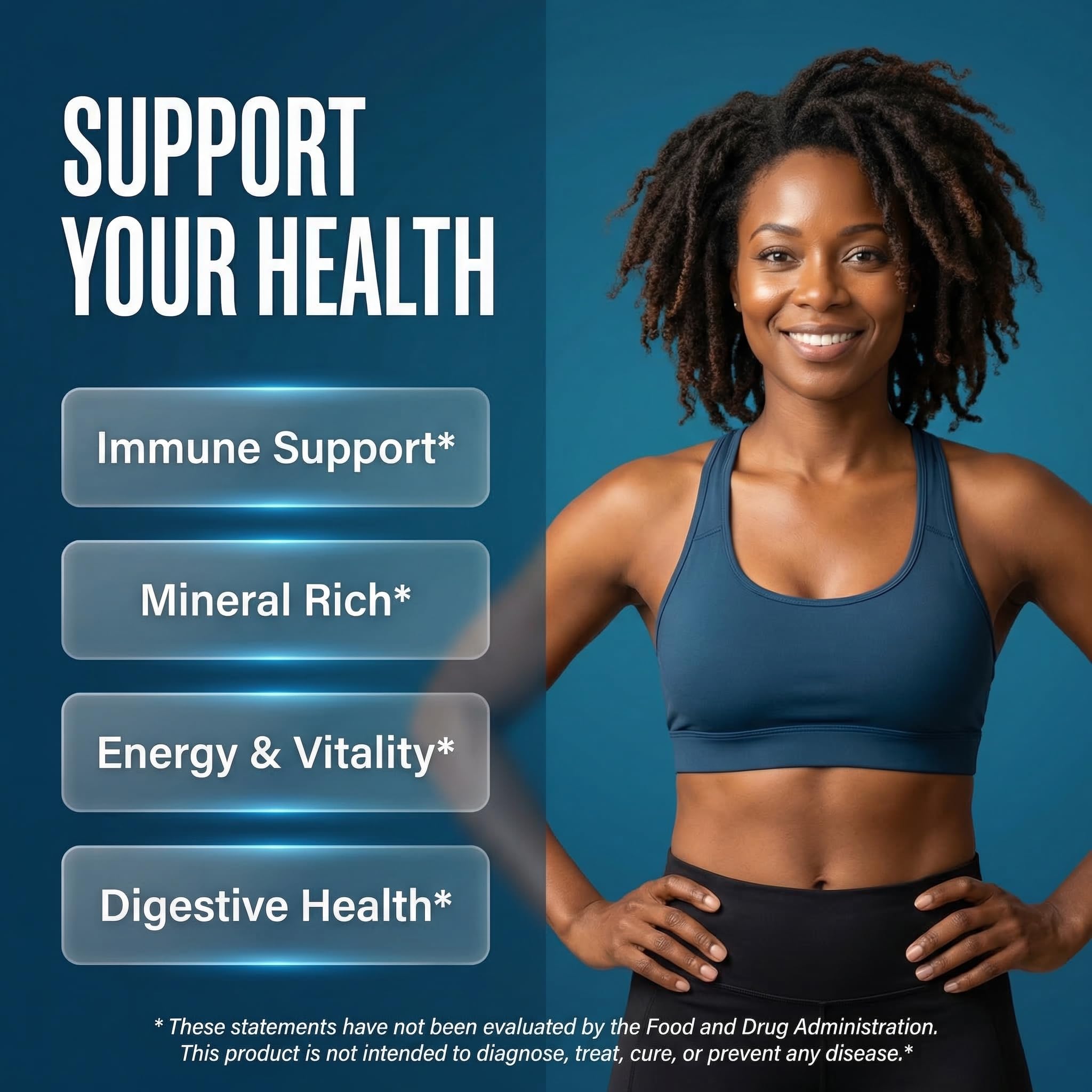 Clean Nutraceuticals MultiMineral Sea Moss Capsules side view