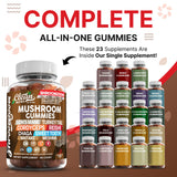 Clean Nutraceuticals Mushroom Gummies packaging side view