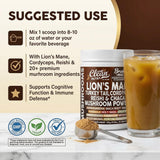 Clean Nutraceuticals Mushroom Powder Supplement 150g side view
