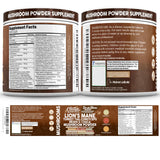 Clean Nutraceuticals Mushroom Powder Supplement ingredients list