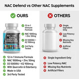 Clean Nutraceuticals NAC Defend 1000mg Supplement on a wooden table