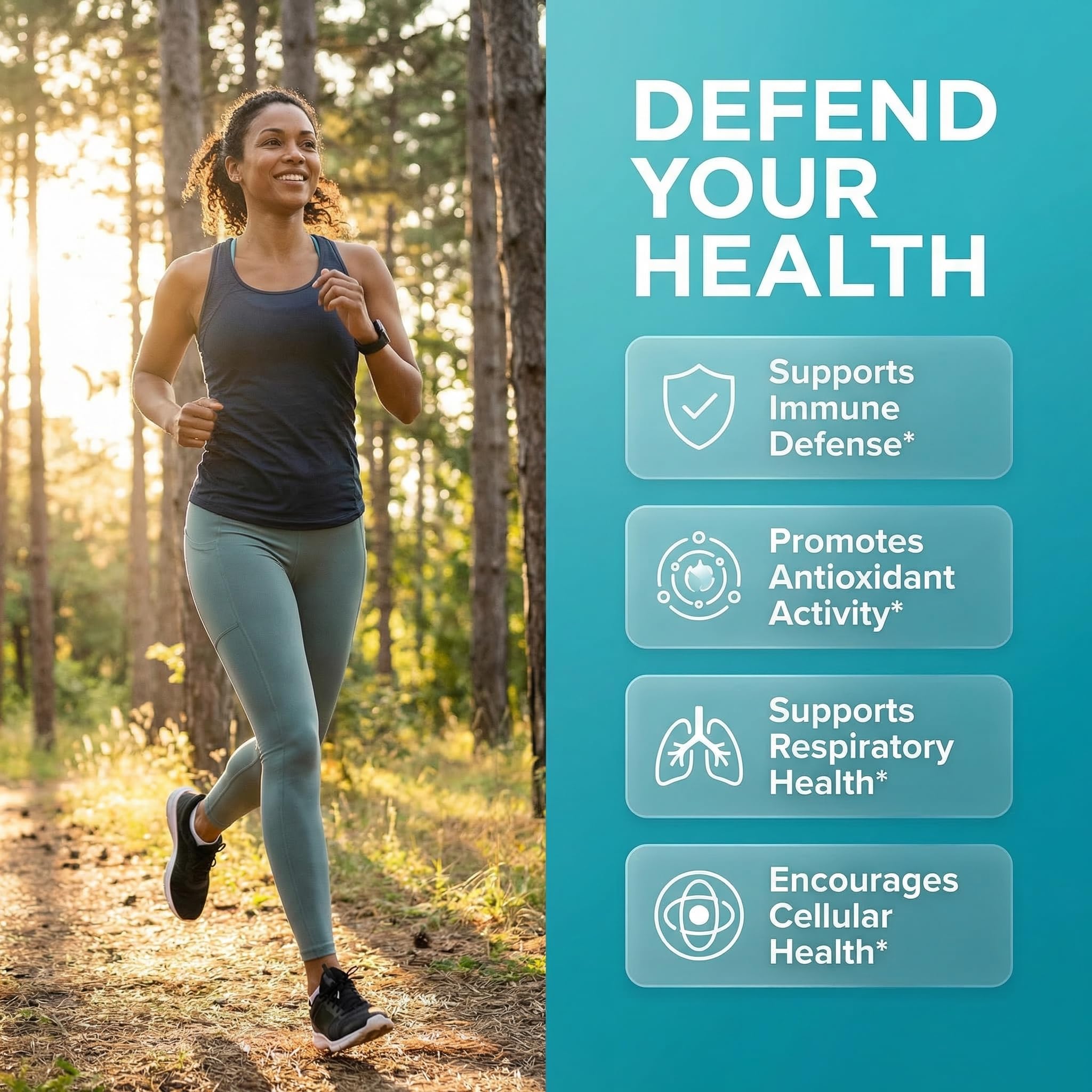 Clean Nutraceuticals NAC Defend 1000mg Supplement side view