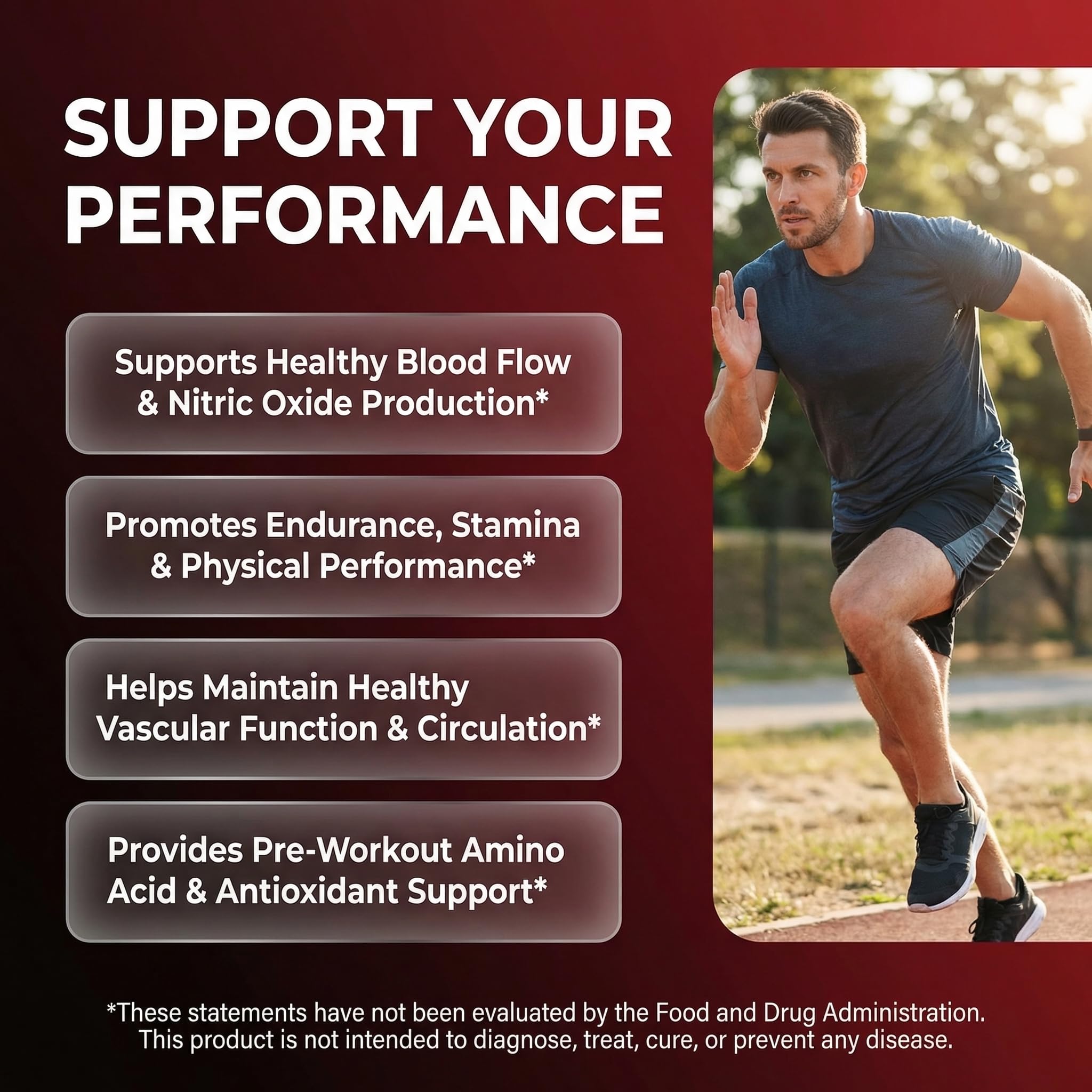 Clean Nutraceuticals Nitric Oxide support Capsules side view