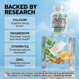 Clean Nutraceuticals Osteo Defend Calcium Supplement capsules on a wooden surface