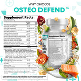 Clean Nutraceuticals Osteo Defend Calcium Supplement with measuring spoon