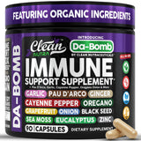 Clean Nutraceuticals Pau D' Arco Organic daily wellness Support Capsules front view