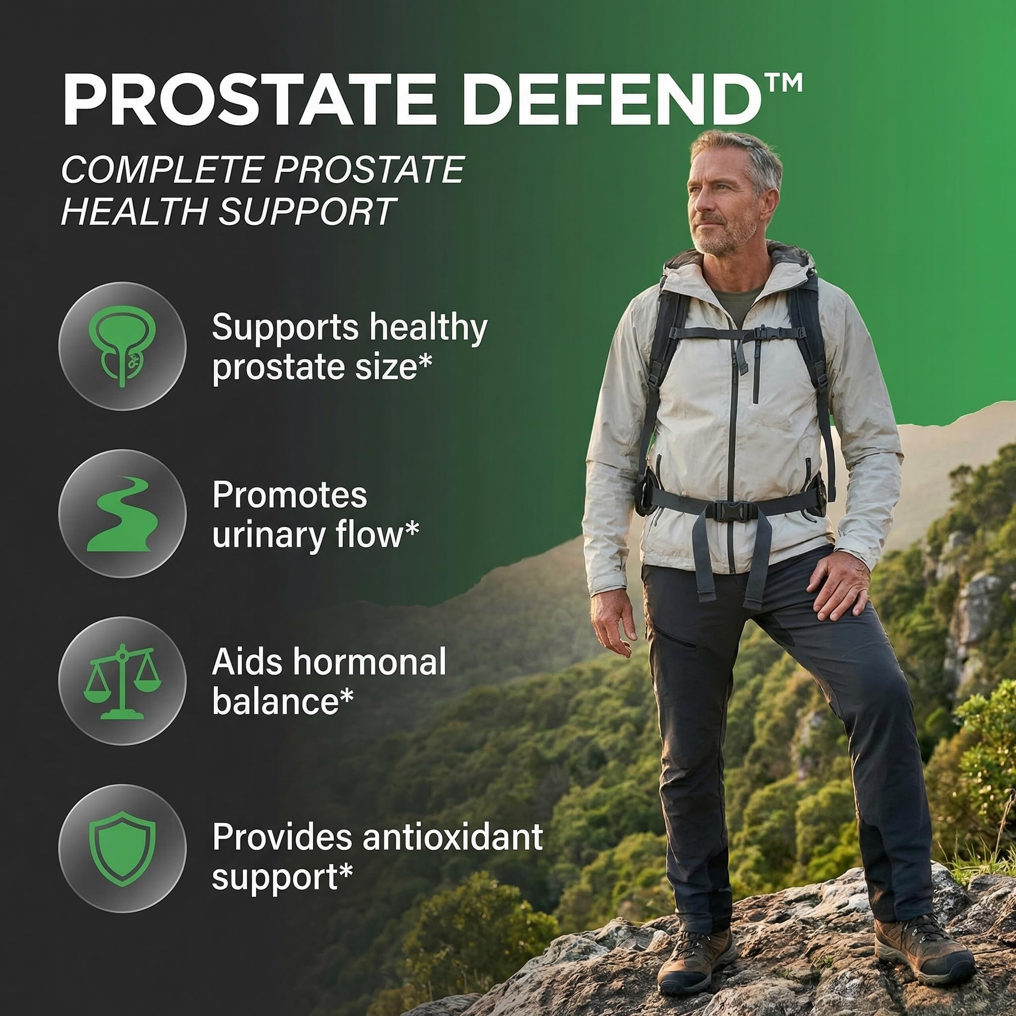 Clean Nutraceuticals Prostate Defend Supplement side view
