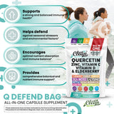 Clean Nutraceuticals Q Defend Quercetin Supplement capsules on a table