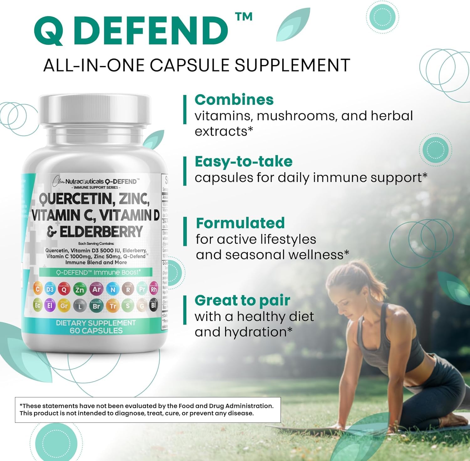 Clean Nutraceuticals Q Defend Quercetin Supplement packaging