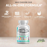 Clean Nutraceuticals Q Defend Quercetin Supplement with a measuring spoon