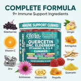 Clean Nutraceuticals Quercetin Gummies mixed fruit flavour gummies
