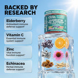 Clean Nutraceuticals Quercetin Gummies side view with nutritional information