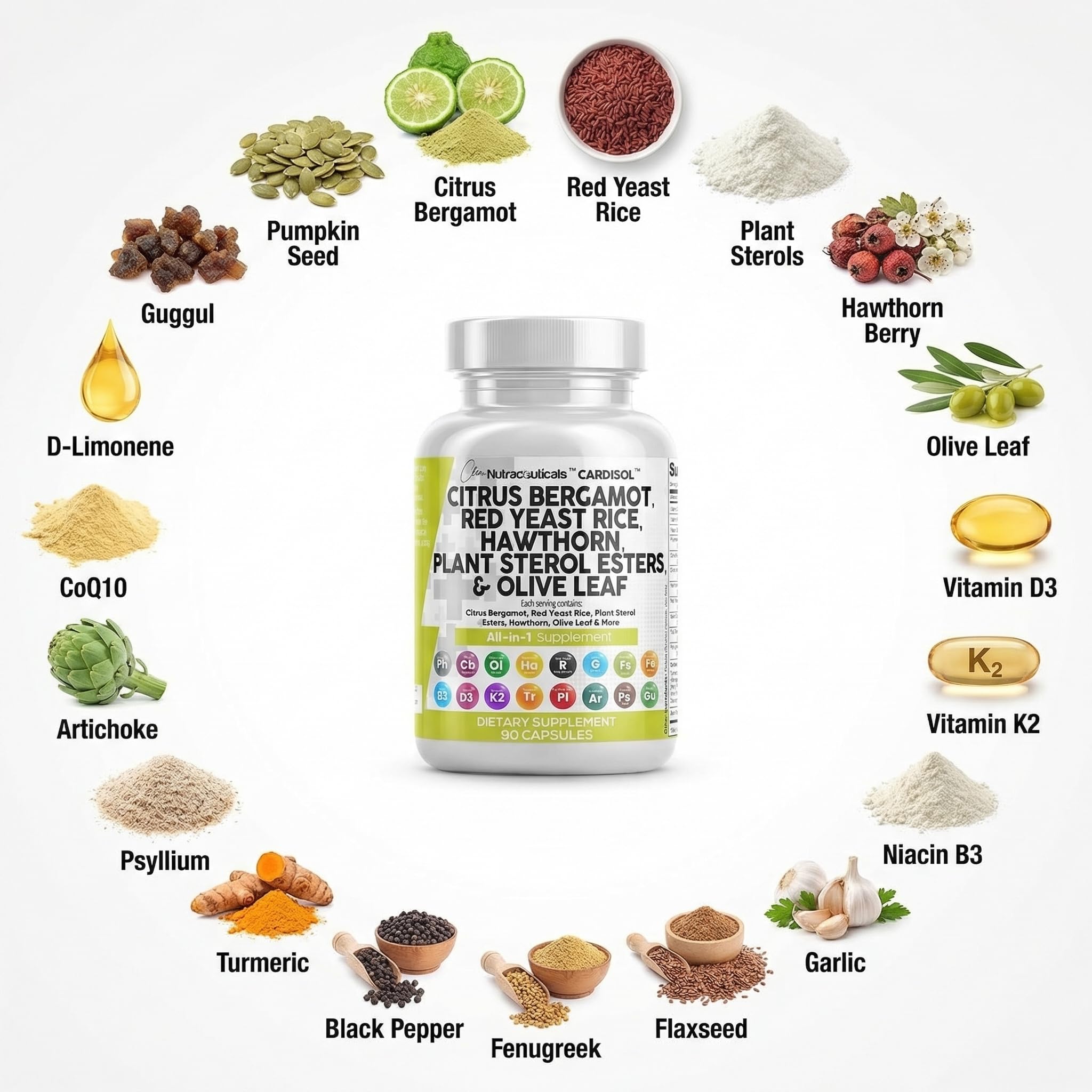 Clean Nutraceuticals Red Yeast Rice supplement packaging